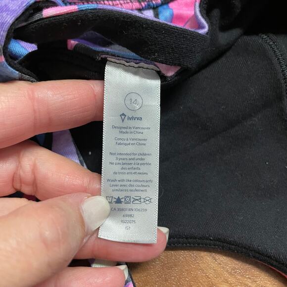 Ivivva Lululemon 2PC Set Girls Athletic Workout Tank Top Sports Bra Size 14 - Picture 12 of 12